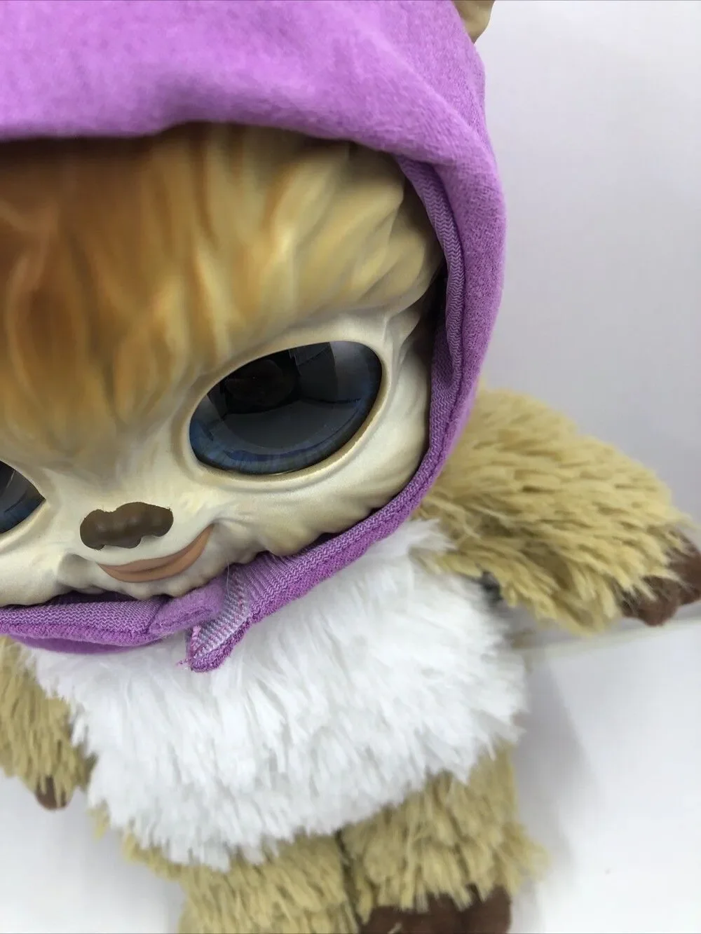 Disney Star Wars 10” Galactic Pals Ewok Girl Purple Hood 2022 Mattel